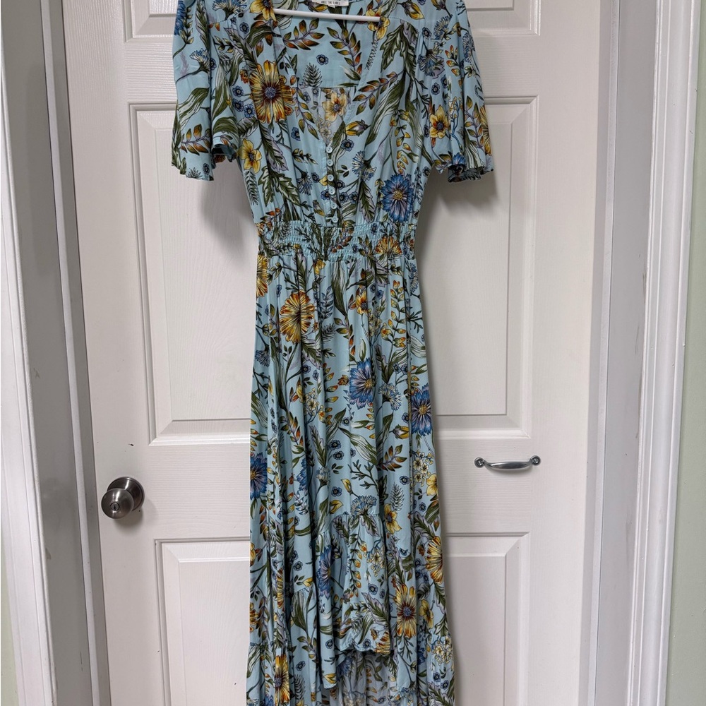 Floral Blue Dress